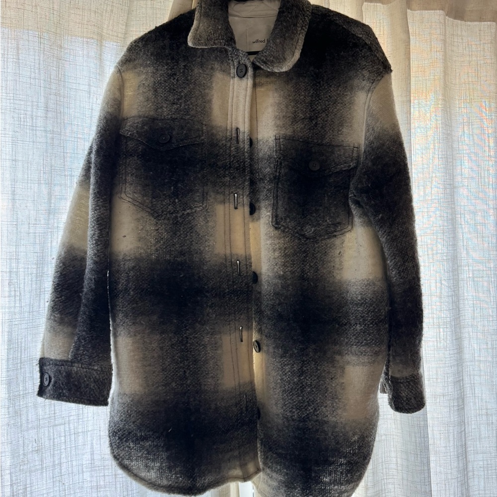 Wilfred Gray and Cream Textured Coat